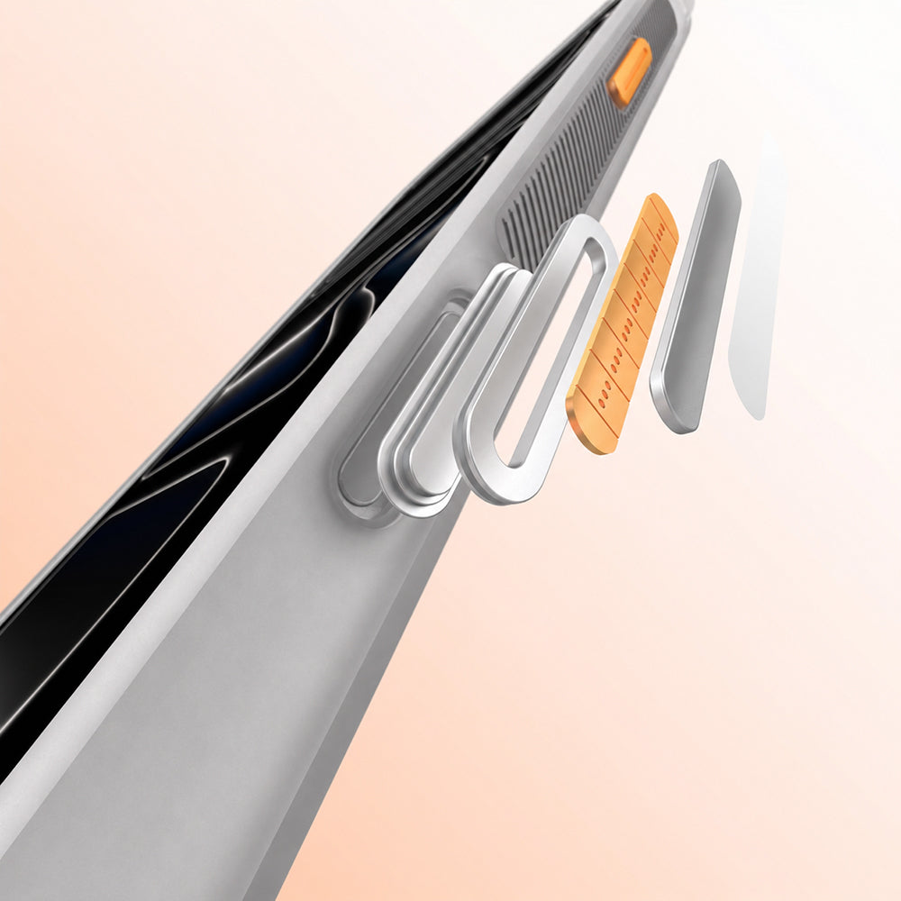 iPhone 17 Pro Max Kılıf M-safe Şarj Özellikli Standlı Airbag Tasarımlı Mutural Air Shield Serisi Kılıf