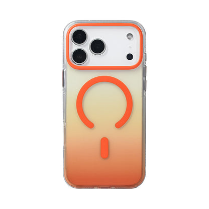 iPhone 17 Pro Max Kılıf M-safe Şarj Özellikli Transparan Renk Geçişli Zore Toros Kılıf