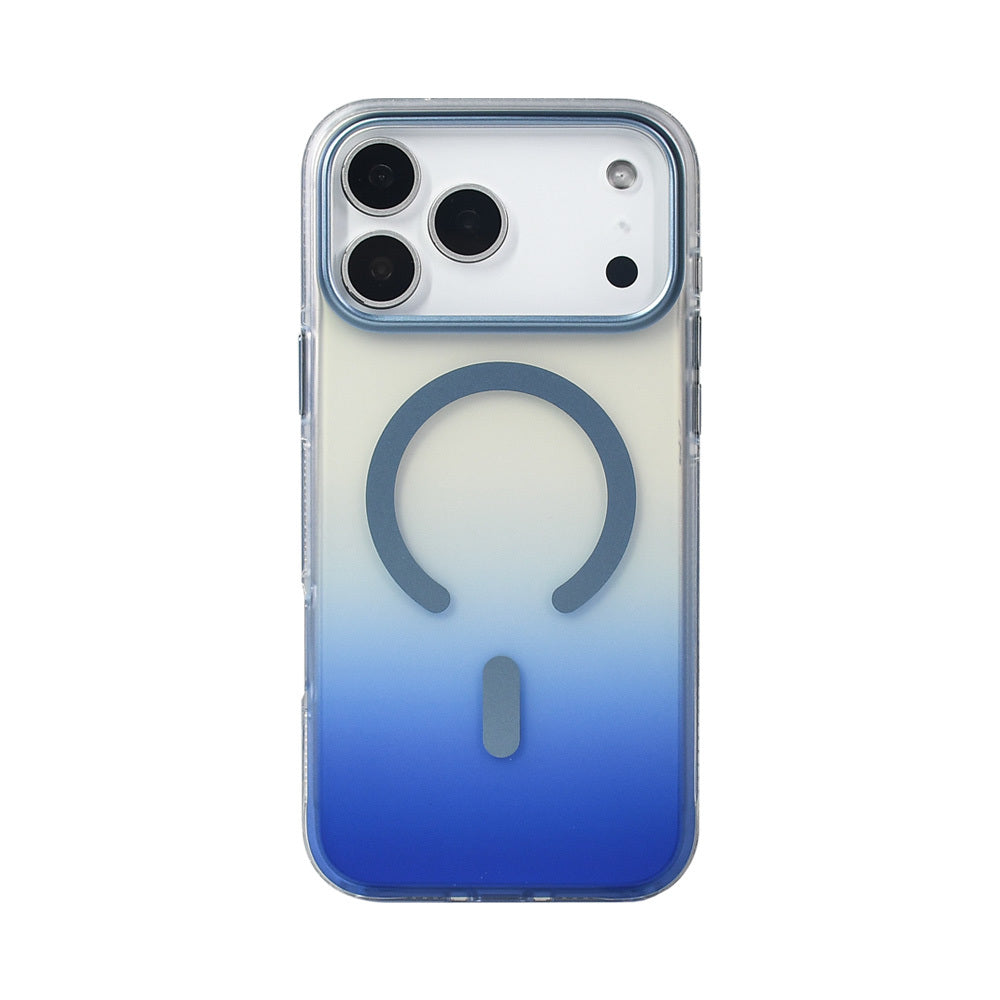 iPhone 17 Pro Max Kılıf M-safe Şarj Özellikli Transparan Renk Geçişli Zore Toros Kılıf