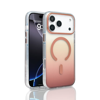 iPhone 17 Pro Max Kılıf M-safe Şarj Özellikli Transparan Renk Geçişli Zore Toros Kılıf