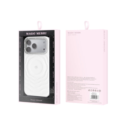 iPhone 17 Pro Max Kılıf M-safe Şarj Özellikli Wiwu Magic Merry Blossom Drift Serisi Kılıf