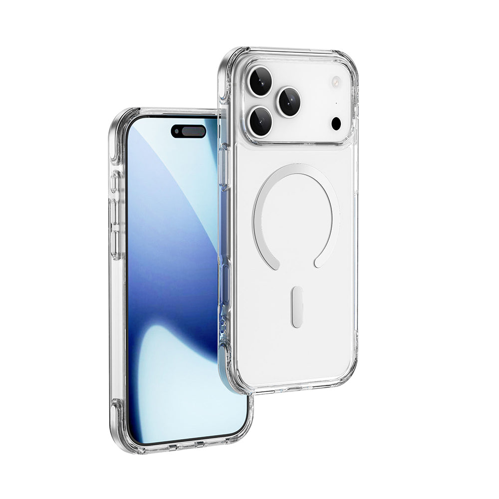 iPhone 17 Pro Max Kılıf M-safe Şarj Özellikli Wiwu MCC-702 Titanyum Pro Serisi Sert PC Kılıf