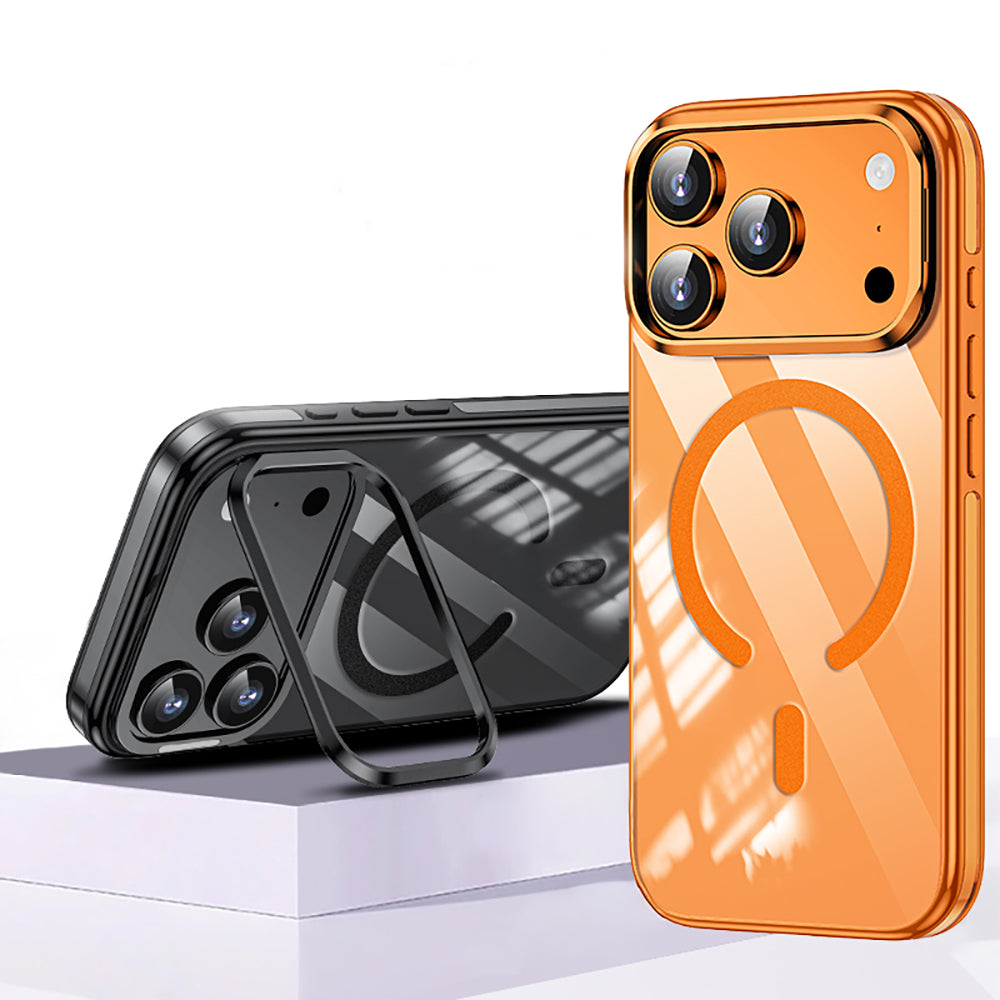 iPhone 17 Pro Max Kılıf M-safe Şarj Özellikli Wlons Standlı Efsane Kılıf