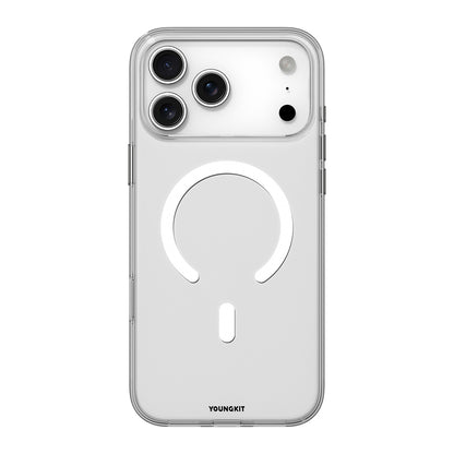iPhone 17 Pro Max Kılıf M-safe Şarj Özellikli Youngkit Clear Serisi Kılıf