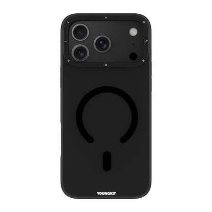 iPhone 17 Pro Max Kılıf M-safe Şarj Özellikli Youngkit Hidden Sand Serisi Kılıf