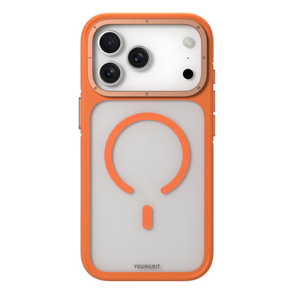 iPhone 17 Pro Max Kılıf M-safe Şarj Özellikli Youngkit Rock Sand Serisi Kılıf