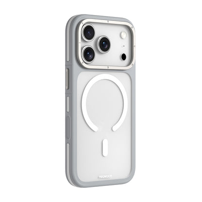 iPhone 17 Pro Max Kılıf M-safe Şarj Özellikli Youngkit Rock Sand Serisi Kılıf