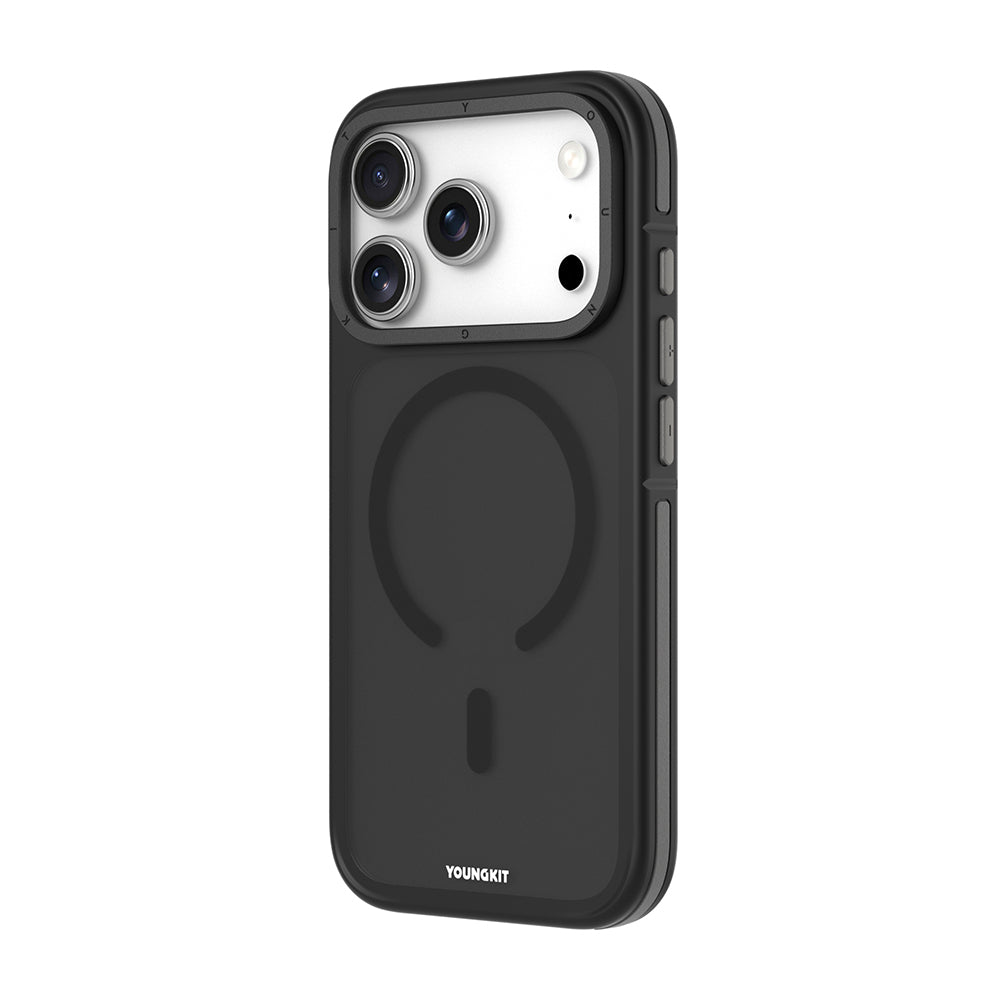 iPhone 17 Pro Max Kılıf M-safe Şarj Özellikli Youngkit Rock Sand Serisi Kılıf