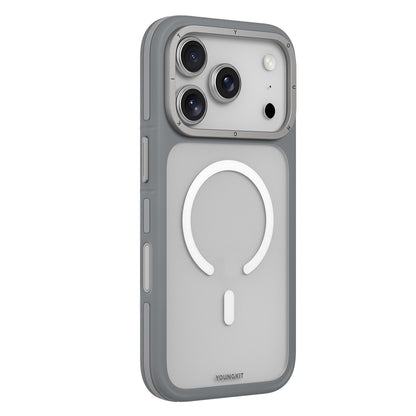 iPhone 17 Pro Max Kılıf M-safe Şarj Özellikli Youngkit Rock Sand Serisi Kılıf