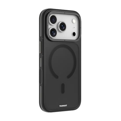 iPhone 17 Pro Max Kılıf M-safe Şarj Özellikli Youngkit Rock Sand Serisi Kılıf