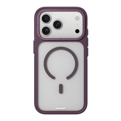 iPhone 17 Pro Max Kılıf M-safe Şarj Özellikli Youngkit Rock Sand Serisi Kılıf