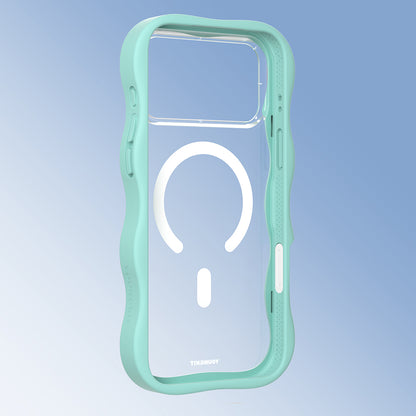 iPhone 17 Pro Max Kılıf M-safe Şarj Özellikli Youngkit Wave Clear Serisi Kılıf