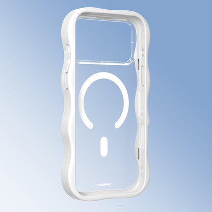 iPhone 17 Pro Max Kılıf M-safe Şarj Özellikli Youngkit Wave Clear Serisi Kılıf