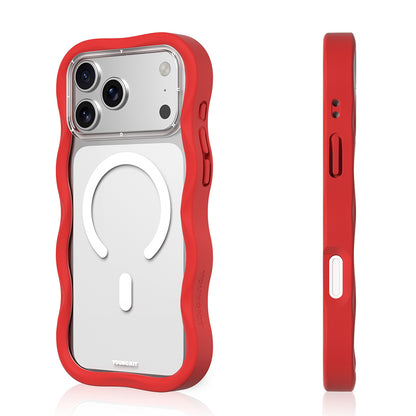 iPhone 17 Pro Max Kılıf M-safe Şarj Özellikli Youngkit Wave Clear Serisi Kılıf