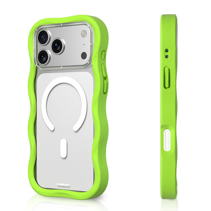 iPhone 17 Pro Max Kılıf M-safe Şarj Özellikli Youngkit Wave Clear Serisi Kılıf