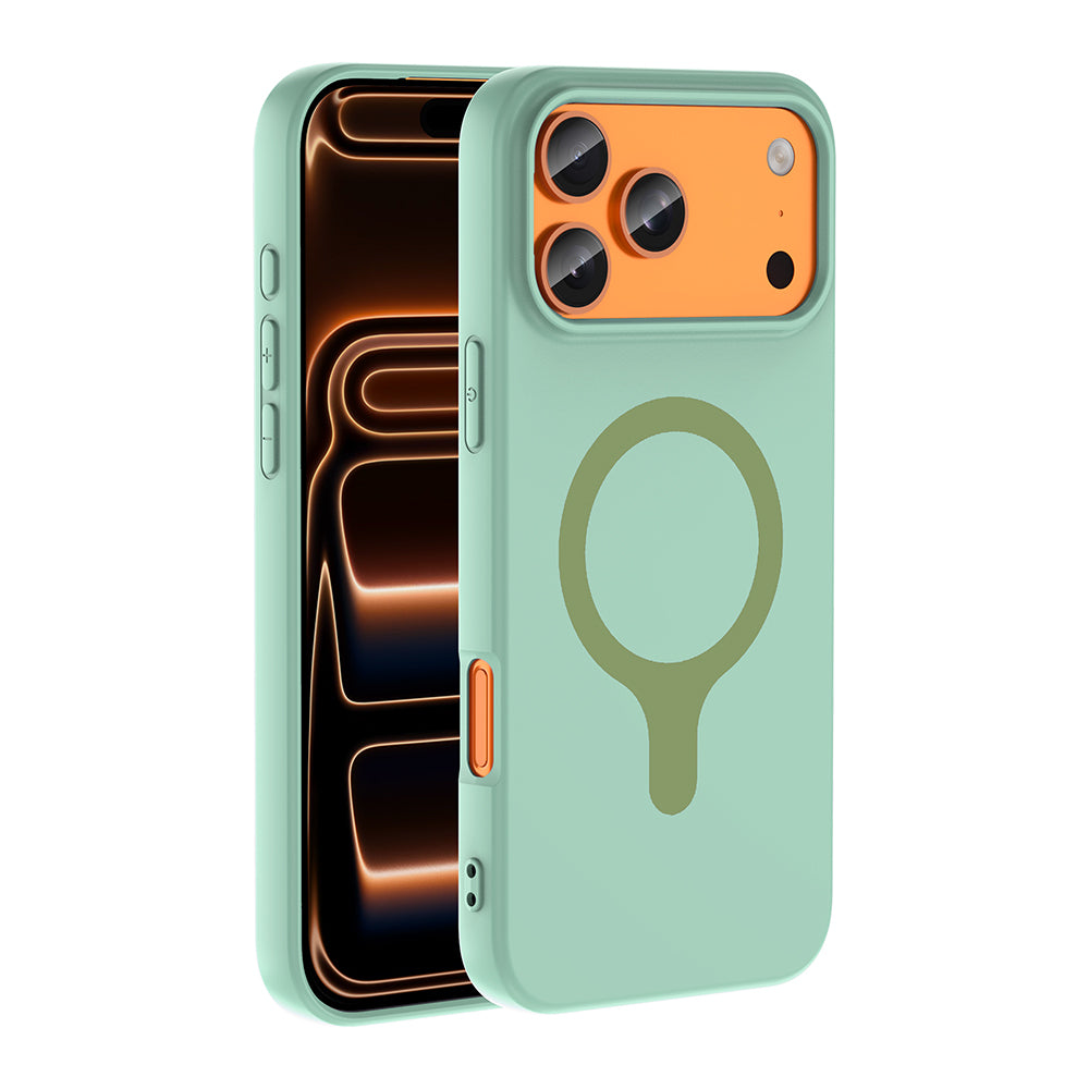 iPhone 17 Pro Max Kılıf M-Safe Şarj Özellikli Zore Aris Silikon Kılıf