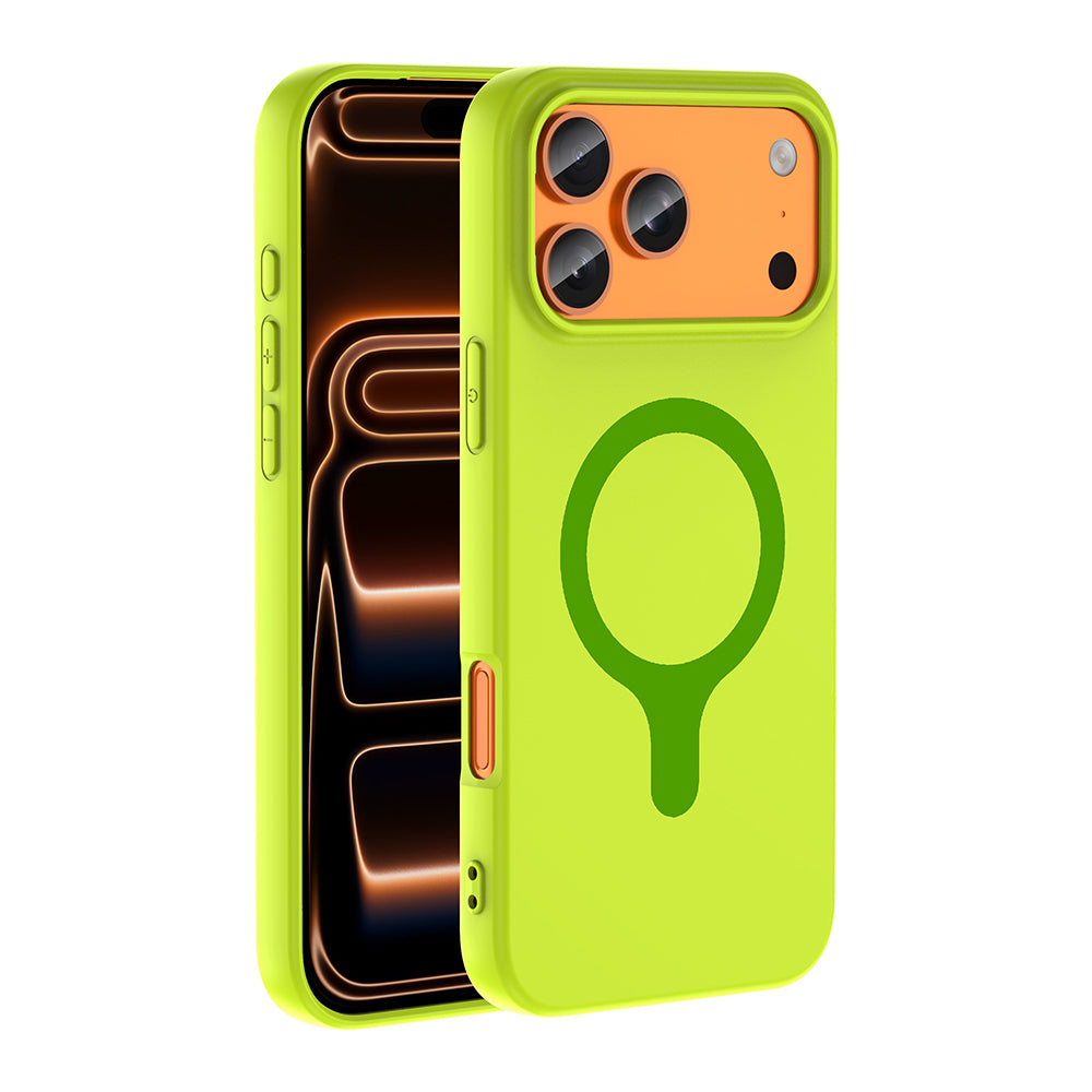 iPhone 17 Pro Max Kılıf M-Safe Şarj Özellikli Zore Aris Silikon Kılıf