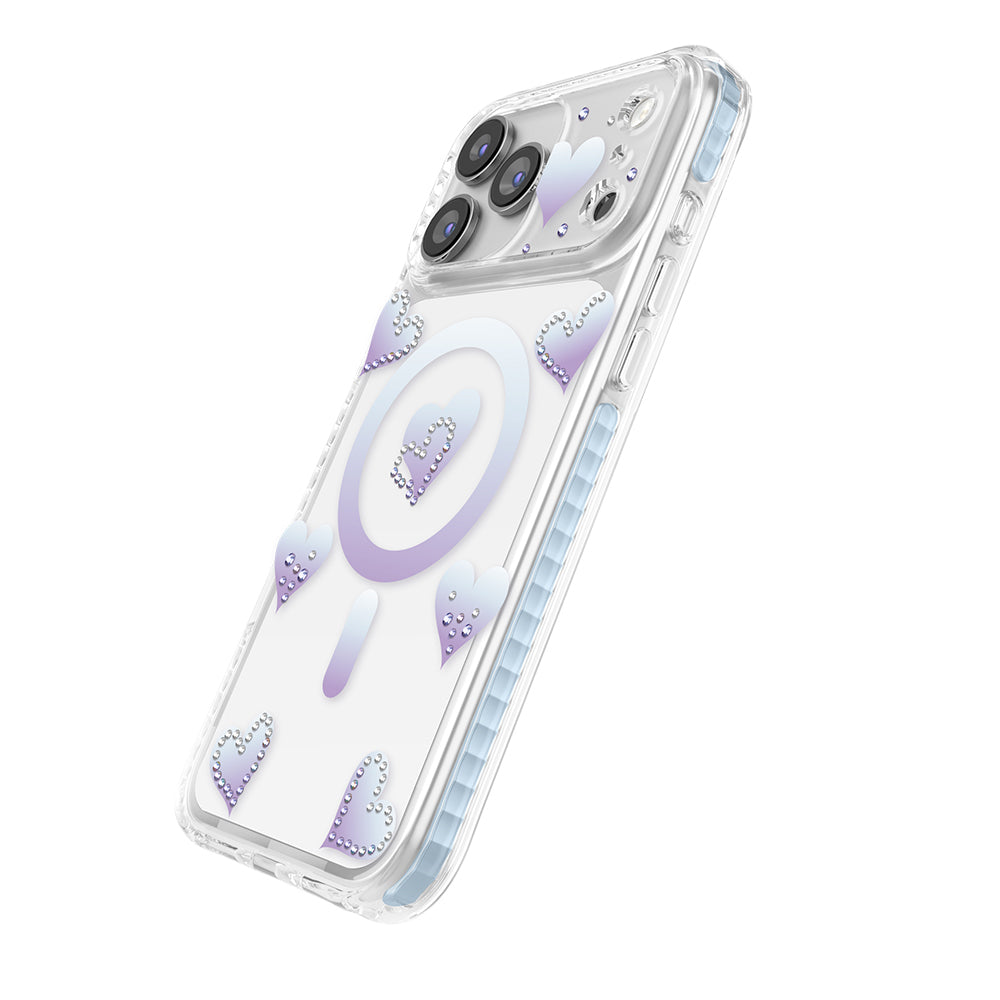 iPhone 17 Pro Max Kılıf M-Safe Şarj Özellikli Zore Paris Elvo Sert PC Kılıf