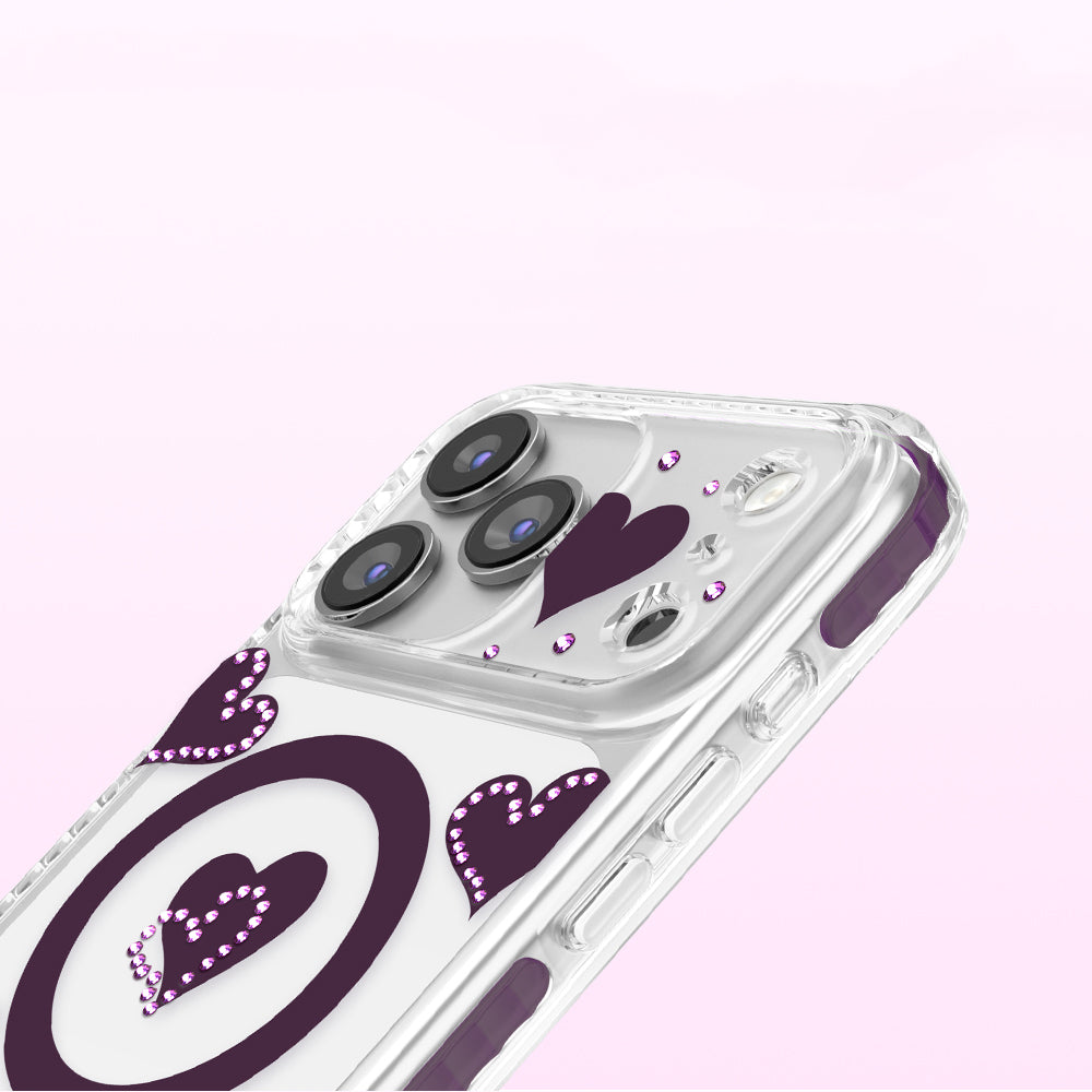 iPhone 17 Pro Max Kılıf M-Safe Şarj Özellikli Zore Paris Elvo Sert PC Kılıf