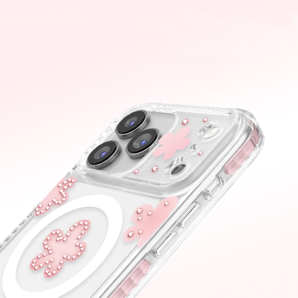 iPhone 17 Pro Max Kılıf M-Safe Şarj Özellikli Zore Paris Elvo Sert PC Kılıf