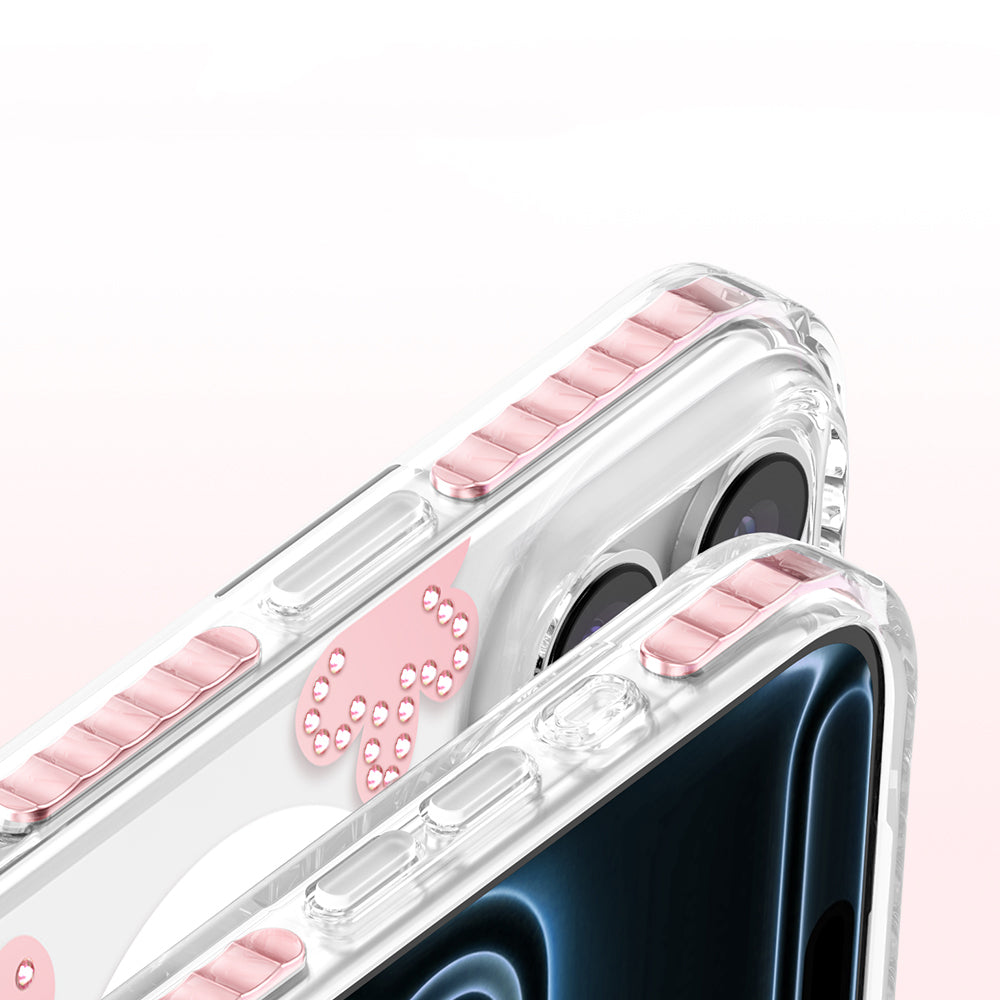 iPhone 17 Pro Max Kılıf M-Safe Şarj Özellikli Zore Paris Elvo Sert PC Kılıf