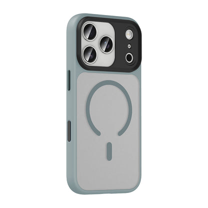 iPhone 17 Pro Max Kılıf Mat Arka Yüzey Wireless Şarj Özellikli Zore Flet M-safe Kılıf