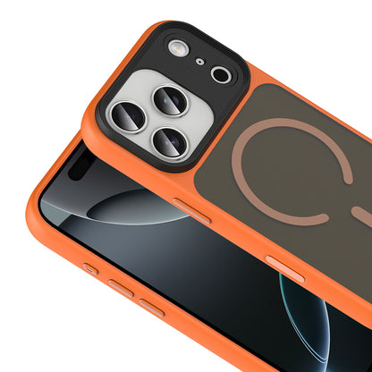 iPhone 17 Pro Max Kılıf Mat Arka Yüzey Wireless Şarj Özellikli Zore Flet M-safe Kılıf