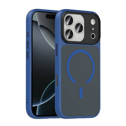 iPhone 17 Pro Max Kılıf Mat Arka Yüzey Wireless Şarj Özellikli Zore Flet M-safe Kılıf