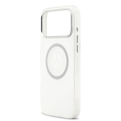 iPhone 17 Pro Max Kılıf Mercedes Benz Orijinal Lisanslı M-safe Şarj Özellikli Buzlu PC Nostaljik Yıldız Dizayn Kılıf