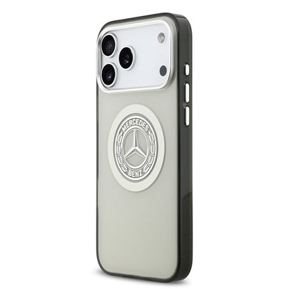 iPhone 17 Pro Max Kılıf Mercedes Benz Orijinal Lisanslı M-safe Şarj Özellikli Çift Katmanlı PC Nostaljik Yıldız Dizayn Kılıf