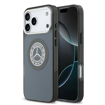 iPhone 17 Pro Max Kılıf Mercedes Benz Orijinal Lisanslı M-safe Şarj Özellikli Çift Katmanlı PC Nostaljik Yıldız Dizayn Kılıf