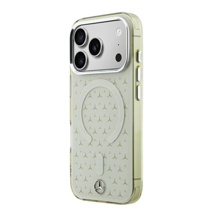 iPhone 17 Pro Max Kılıf Mercedes Benz Orijinal Lisanslı M-Safe Şarj Özellikli Çift Katmanlı Yıldız Desenli Dizayn Kılıf