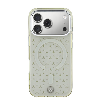iPhone 17 Pro Max Kılıf Mercedes Benz Orijinal Lisanslı M-Safe Şarj Özellikli Çift Katmanlı Yıldız Desenli Dizayn Kılıf