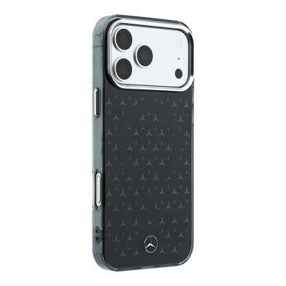iPhone 17 Pro Max Kılıf Mercedes Benz Orijinal Lisanslı M-Safe Şarj Özellikli Çift Katmanlı Yıldız Desenli Dizayn Kılıf