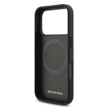 iPhone 17 Pro Max Kılıf Mercedes Benz Orijinal Lisanslı M-safe Şarj Özellikli Hakiki Deri Nostaljik Yıldız Dizayn Kılıf