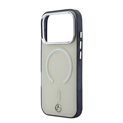 iPhone 17 Pro Max Kılıf Mercedes Benz Orijinal Lisanslı M-safe Şarj Özellikli Saydam Yüzey İkonik 3D Metal Logolu Kılıf