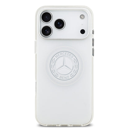 iPhone 17 Pro Max Kılıf Mercedes Benz OrijinalLisanslı M-safe Şarj Özellikli Buzlu PC Nostaljik Yıldız Dizayn Kılıf