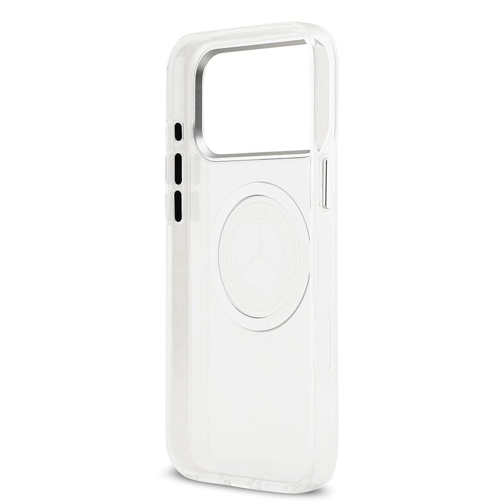 iPhone 17 Pro Max Kılıf Mercedes Benz OrijinalLisanslı M-safe Şarj Özellikli Buzlu PC Nostaljik Yıldız Dizayn Kılıf