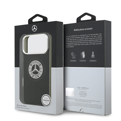 iPhone 17 Pro Max Kılıf Mercedes Benz OrijinalLisanslı M-safe Şarj Özellikli Çift Katmanlı PC Nostaljik Yıldız Dizayn Kılıf