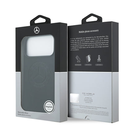 iPhone 17 Pro Max Kılıf Mercedes Benz OrijinalLisanslı M-safe Şarj Özellikli Hakiki Deri Nostaljik Yıldız Dizayn Kılıf