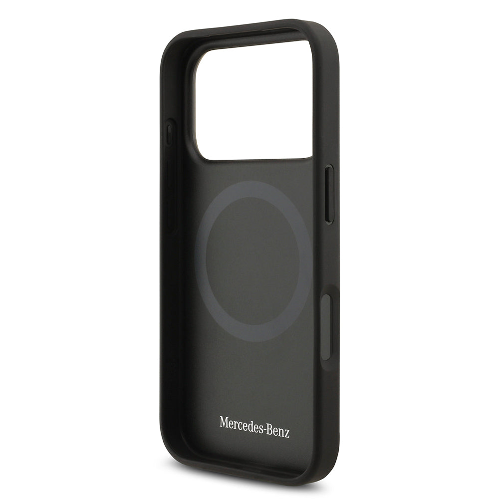 iPhone 17 Pro Max Kılıf Mercedes Benz OrijinalLisanslı M-safe Şarj Özellikli Hakiki Deri Nostaljik Yıldız Dizayn Kılıf