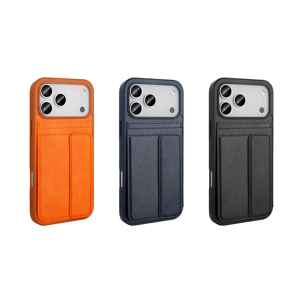 iPhone 17 Pro Max Kılıf PU Deri Kartlıklı Zore Sevilla Kılıf