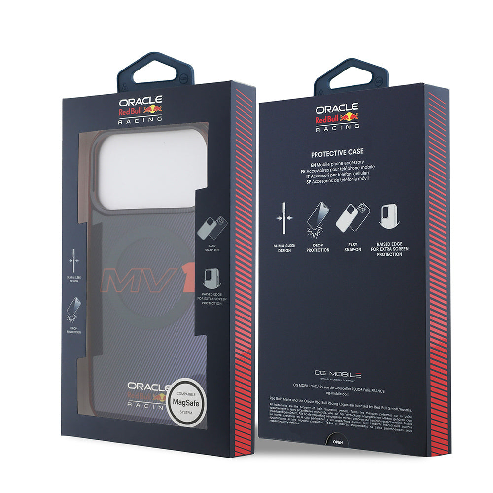 iPhone 17 Pro Max Kılıf Redbull Orijinal Lisanslı M-safe Şarj Özellikli Çift Katmanlı Çizgi Desenli Sert PC MV Kılıf