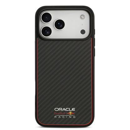 iPhone 17 Pro Max Kılıf Redbull Orijinal Lisanslı M-safe Şarj Özellikli Karbon Fiber Parlayan Logolu Kılıf
