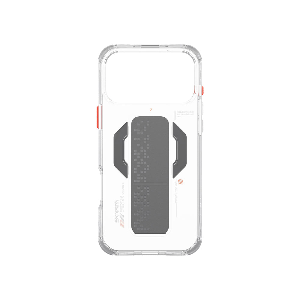 iPhone 17 Pro Max Kılıf Skinarma M-Safe Şarj Özellikli Airbag Tasarımlı Standlı Haxa Kılıf