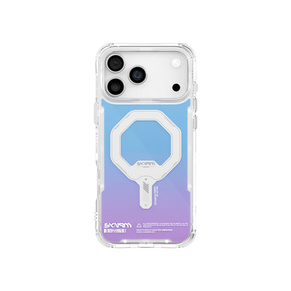 iPhone 17 Pro Max Kılıf Skinarma M-Safe Şarj Özellikli IML Baskılı Holografik MYST Kılıf