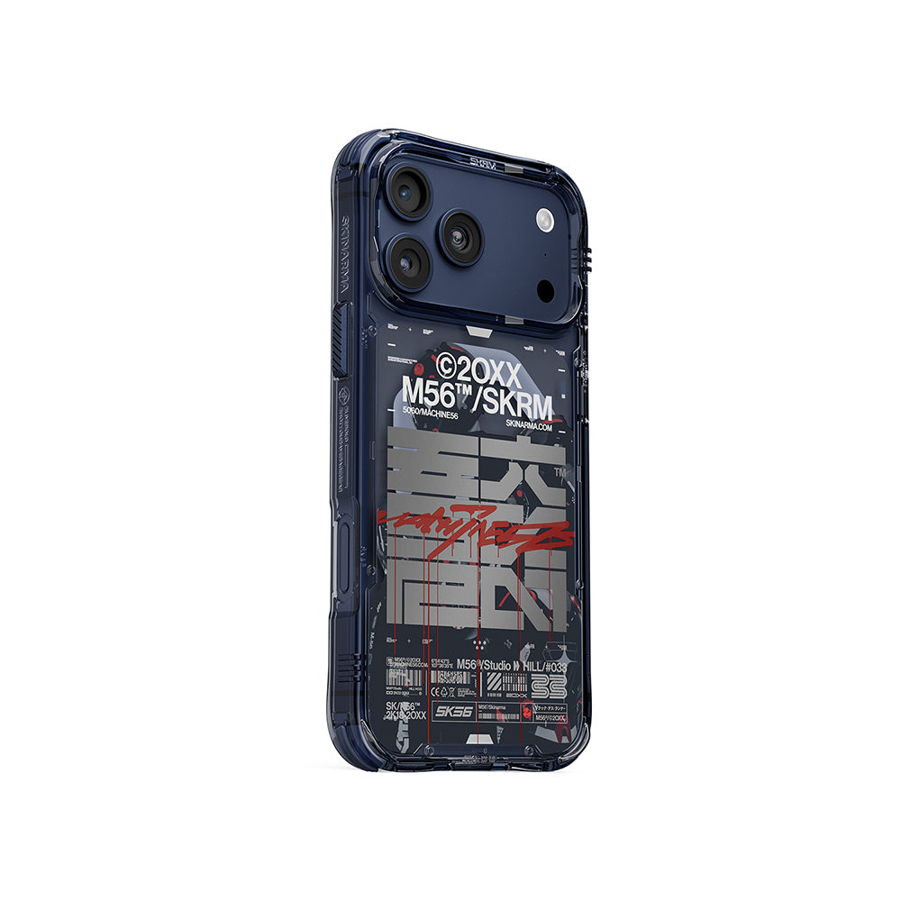 iPhone 17 Pro Max Kılıf Skinarma M-Safe Şarj Özellikli IML Baskılı X M56 Kılıf