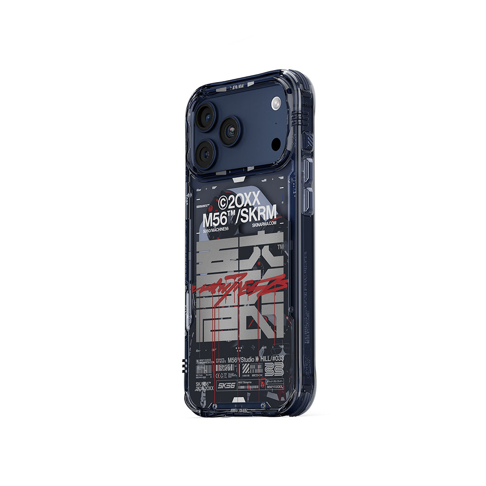 iPhone 17 Pro Max Kılıf Skinarma M-Safe Şarj Özellikli IML Baskılı X M56 Kılıf