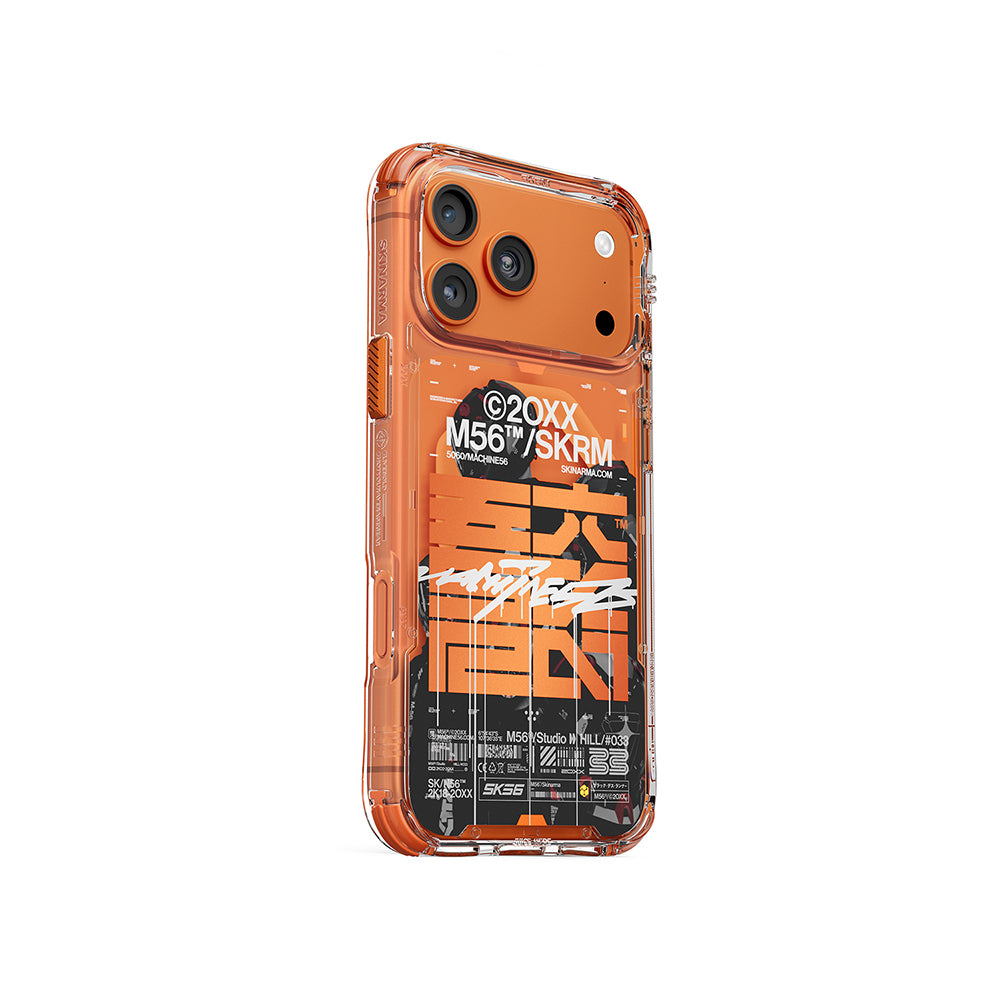 iPhone 17 Pro Max Kılıf Skinarma M-Safe Şarj Özellikli IML Baskılı X M56 Kılıf