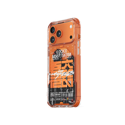 iPhone 17 Pro Max Kılıf Skinarma M-Safe Şarj Özellikli IML Baskılı X M56 Kılıf